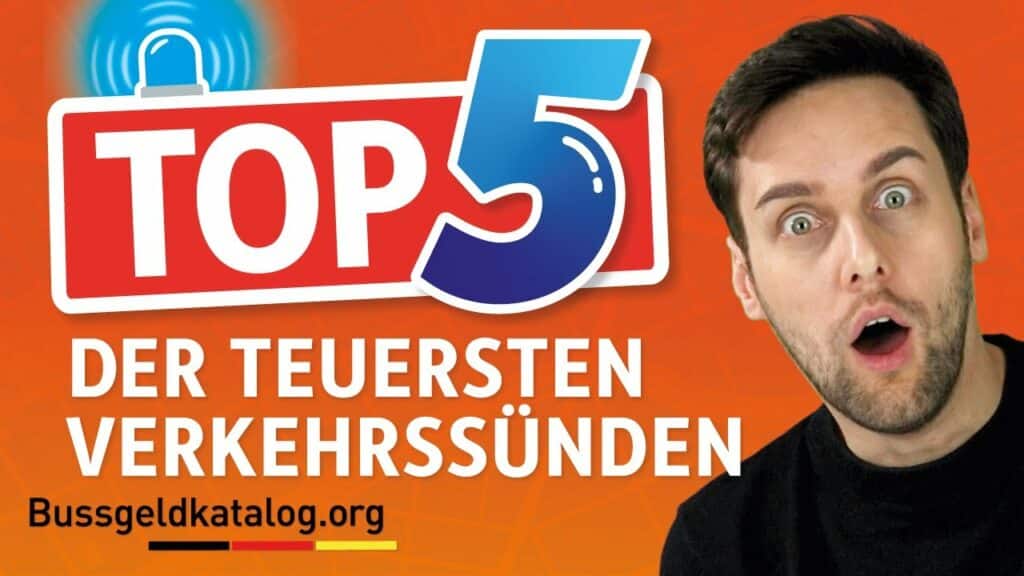 Was sind die 5 Verkehrsordnungswidrigkeiten, die Ihnen am teuersten zu stehen kommen? Mehr dazu im Video!